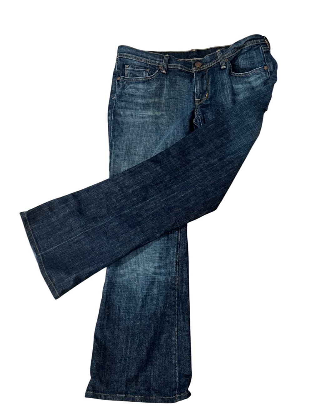 Citizens of Humanity Med/Dark Wash Ingrid Low-Rise Flare Jeans Women’s Size 31 - Picture 2 of 11